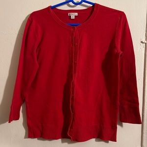 Red dressing sweater